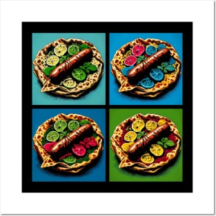 Pop Galette-Saucisse Art - French Cuisine Culinary Posters and Art